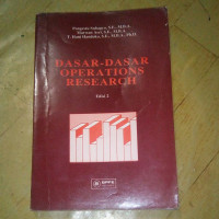 Dasar-Dasar Operations Research