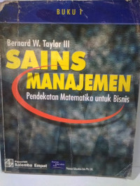 Sains Manajemen Pendekatan Matematika Untuk bisnis